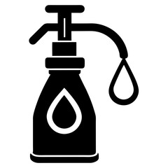 Eye wash station tool silhouette vector 