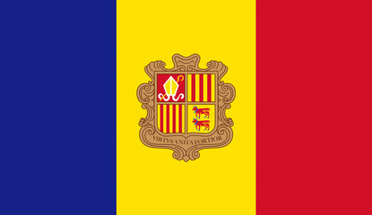 Obraz premium flag of andorra