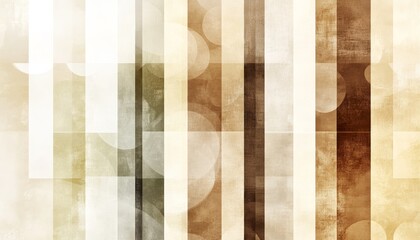 Neutral Beige Cream Abstract Background Graphic Design With Grid Geometric Patterned Bokeh Effect