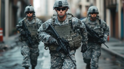 Urban Warfare: Soldiers on Patrol