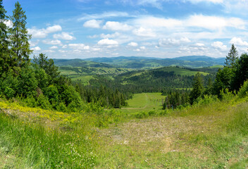 Fototapeta premium Amazing view of the Carpathian mountains