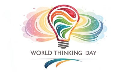 Obraz premium World Thinking Day Illustration Art Thinking Day Design, World Thinking Day Poster, 