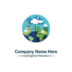 Earth Pollution Logo