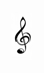 Obraz premium treble clef and notes