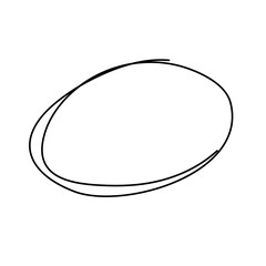 Circle marke hand drawn