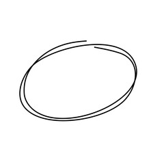 Circle marke hand drawn