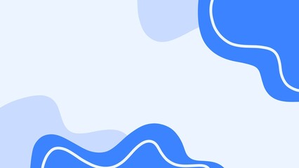 Blue aesthetic hand drawn abstract background. Suitable for presentation templates or business cards