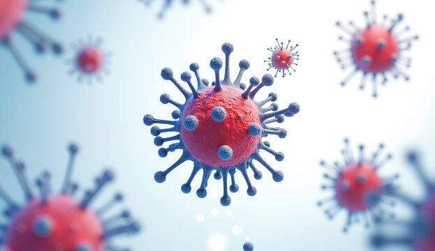 3d rendered illustration of a virus