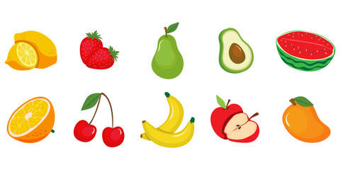Fruit Simple Illustration Set