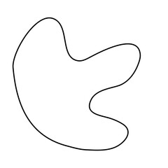 Color liquid blob shapes  pastel vector organic random forms  fluid silhouette  simple smooth ink stain