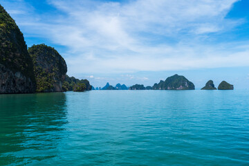 Ao Phang Nga National Park and coastline of Phuket