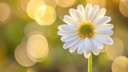 Daisy in Golden Hour: A Delicate Bloom