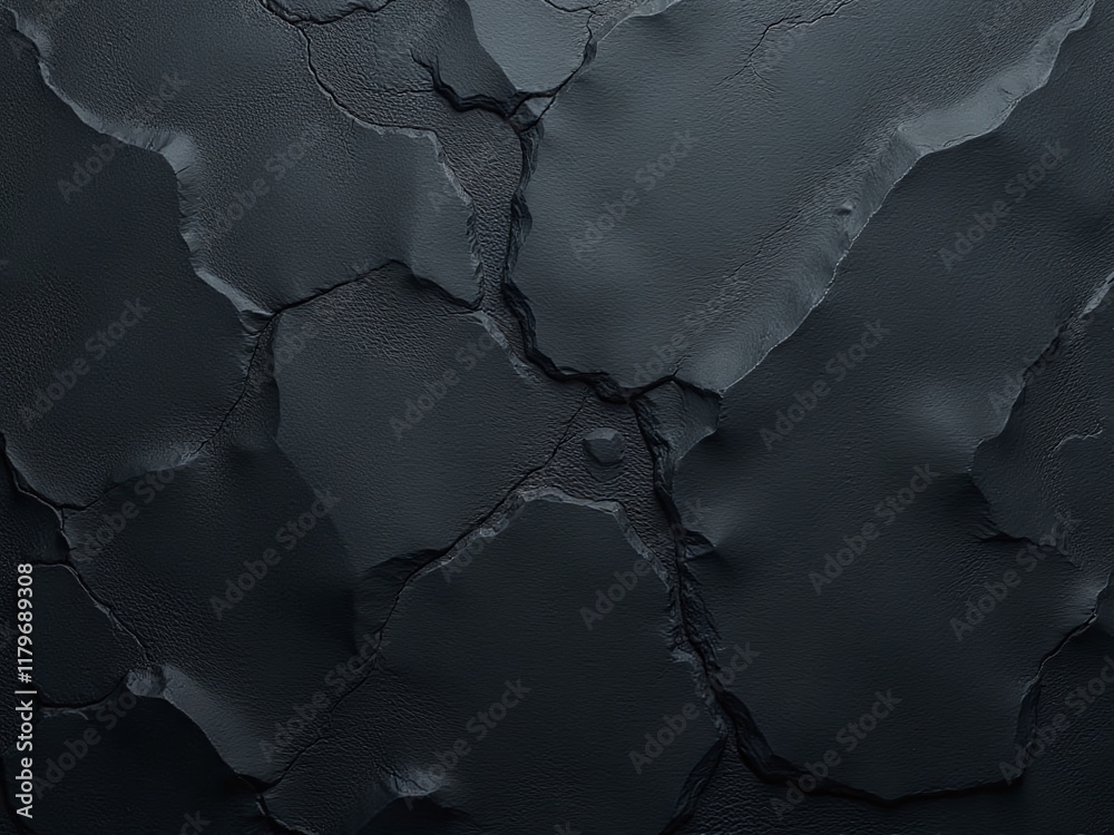 Poster A Dark Black Slate Texture Serves As A Background For A Banner Created Using Artificial Intelligence Generative Capabilities. 00003