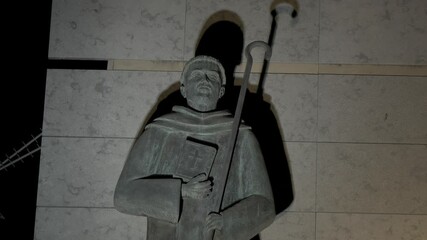 Sant Esperit church in Terrassa, Catalonia, Spain at night