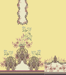 Pakistani kurti for digital print.Digital kurti design.