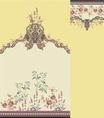 Pakistani kurti for digital print.Digital kurti design.