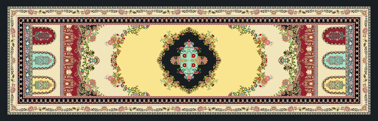 Pakistani Dupatta for digital print.Digital Dupatta design.