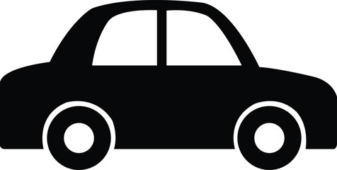 Car clip art design on plain white transparent isolated background for card, shirt, hoodie, sweatshirt, apparel, tag, mug, icon, poster or badge