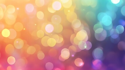 Obraz premium rainbow bokeh background, rainbow color gradient, high-resolution, high-quality, background wallpaper