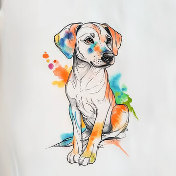 Dog sketch tattoo