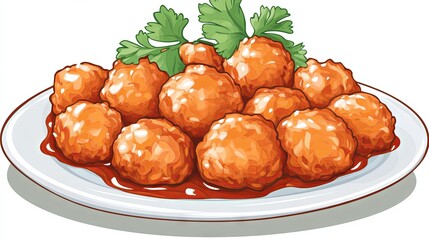 Scrumptious Golden Meatballs in a Rich Sauce