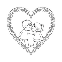 Hand drawn floral leaves, Floral leaves for wedding invitation.