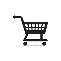 Simple Vector Shopping Cart Illustration