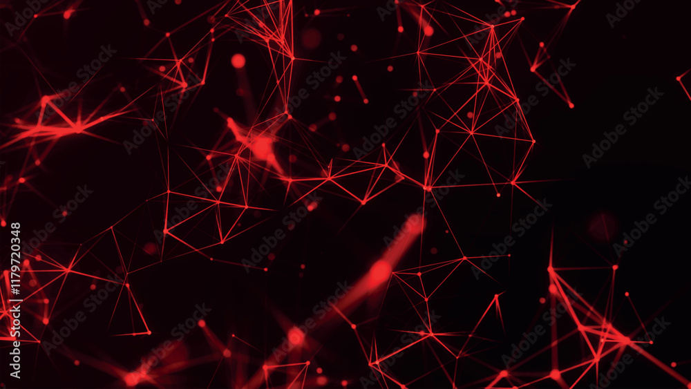 Poster abstract background with connecting dots and lines. network connection structure. plexus effect. abs