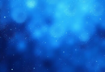 Obraz premium Blue background with white sparkling dots and light areas