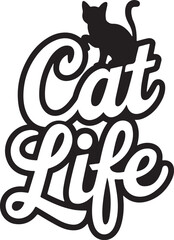 Life is better with cats - Cat T Shirt Design
