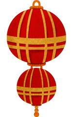 Chinese New Year Icon Set with Festive Symbols