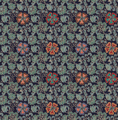 seamless pattern with flowers, Allover design for digital print.