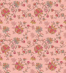 seamless pattern with cherry blossom. Digital Allover.