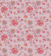 seamless pattern with cherry blossom. Digital Allover.