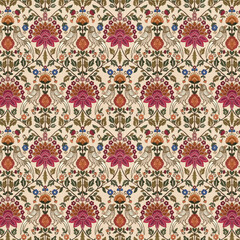 seamless pattern with flowers. 
