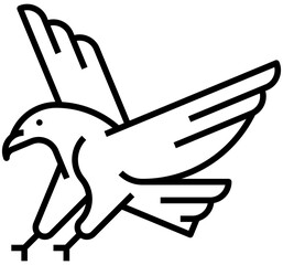 North America: Bald Eagle (outline icon)