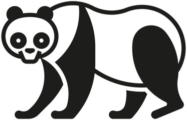Asia: Giant Panda (glyph icon)