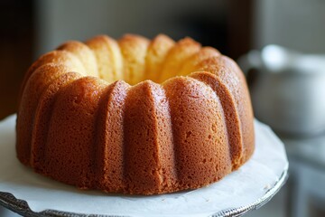 Damp mandarin loaf on paper