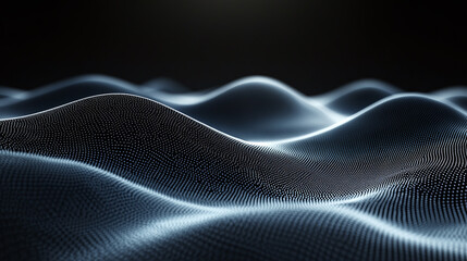 abstract representation of waves and textures, showcasing dynamic interplay of light and shadow. smooth, flowing forms evoke sense of depth and movement, creating captivating visual experience