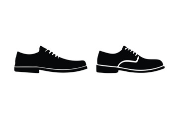 Minimalist Vector Design of Classic Leather Shoes