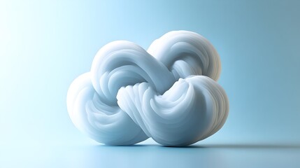 Abstract cloud-shaped structure symbolizing connectivity, digital networks, and cloud computing. 
modern technology, flexibility, and interconnected systems. visualization of connectivity