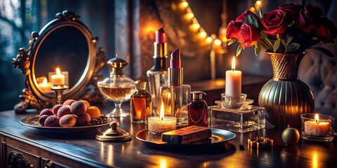 Low Light Glamour: Beauty Essentials & Sweet Treats