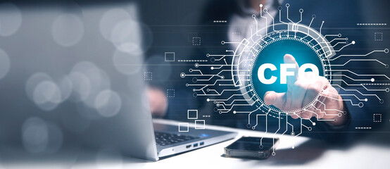 CFO - digital technology concept.