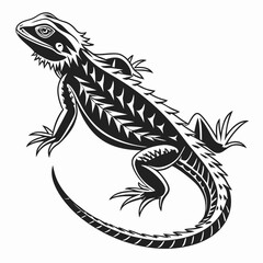 Lizard Black silhouette