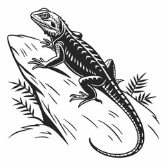 Lizard Black silhouette