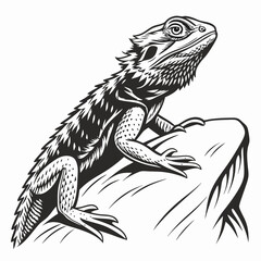 Lizard Black silhouette