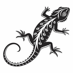 Lizard Black silhouette