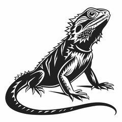 Lizard Black silhouette
