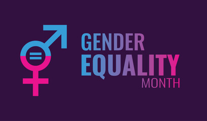 Fototapeta premium Gender Equality Month, Gender equality symbol isolated on white background. Men and women equal concept