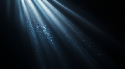 Smooth Black Satin Background with Luxurious Light Rays Effect